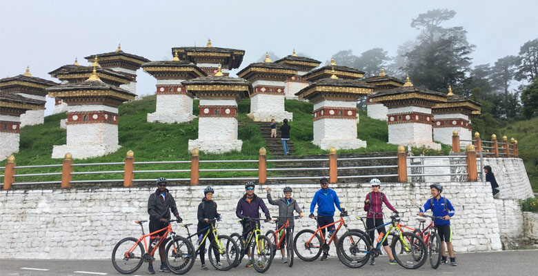 Cycling to the Famous Dochu La Pass