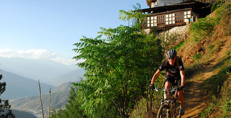 Bike to Tango Monastery in Thimphu