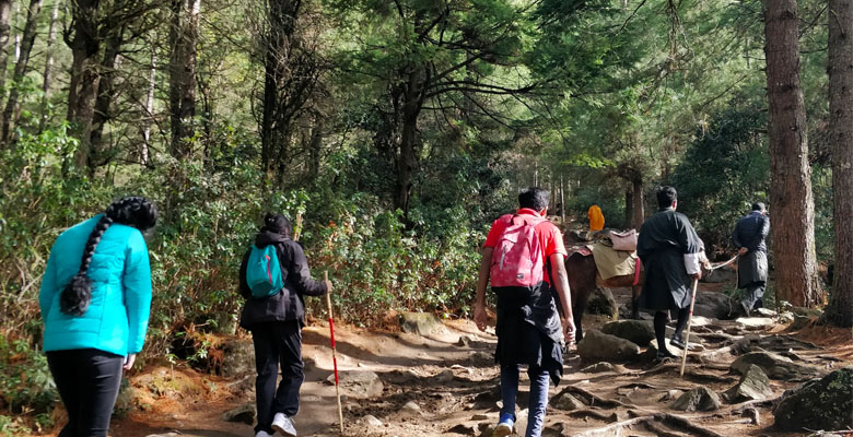 Hiking to Tiger's Nest Monastery