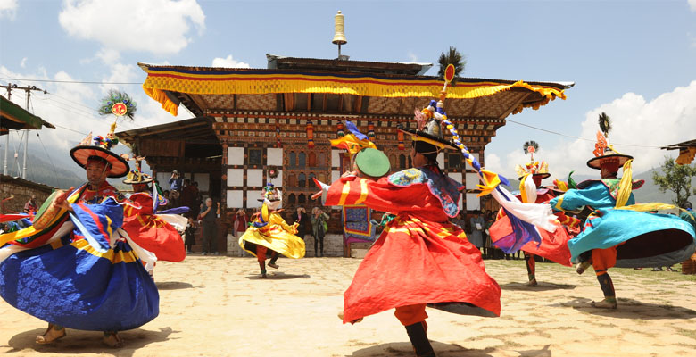 Attending festivals in Bhutan