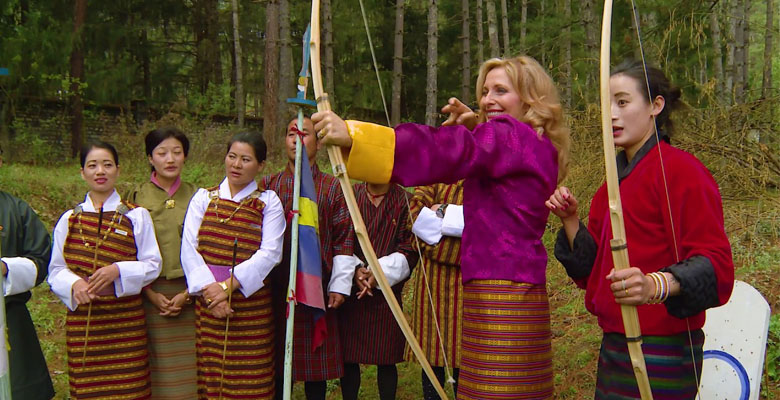  Bhutan Women in Archery Game 