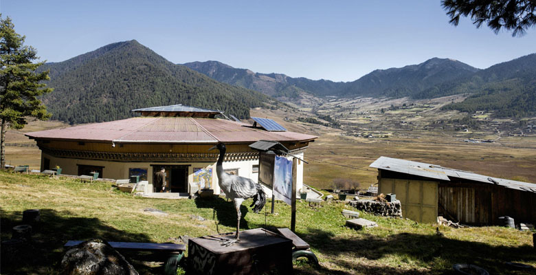 The Information Center for the black-necked cranes