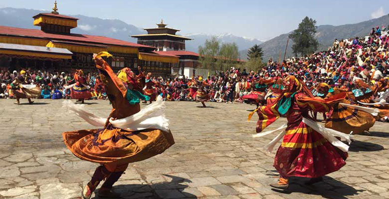 Thimphu Tshechu in September Bhutan