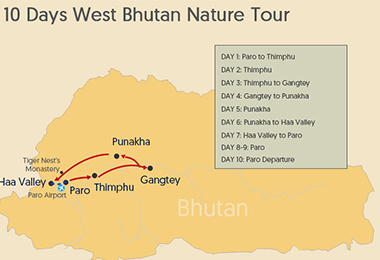 10 Days West Bhutan Sightseeing Tour with Bumdrak Trek