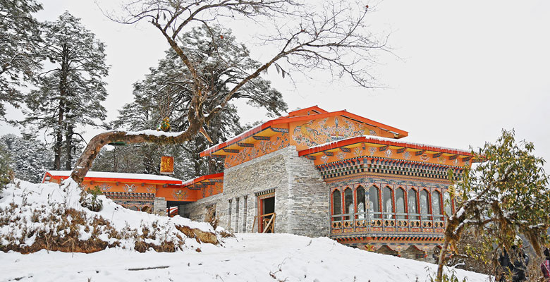 Dochula Pass in winter