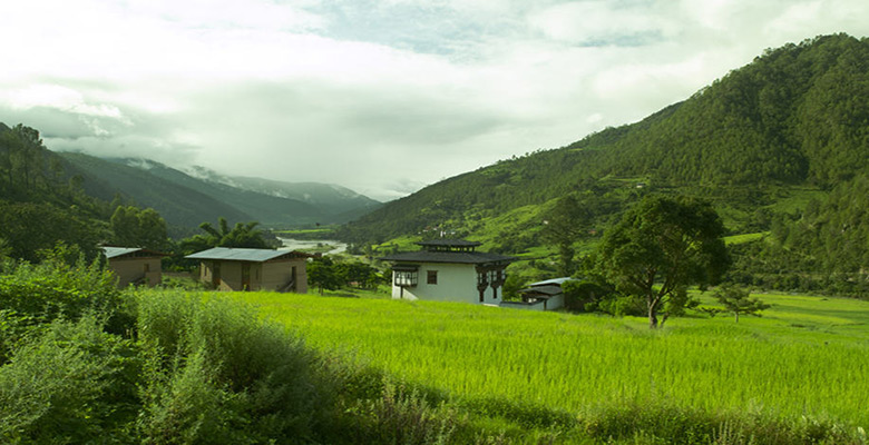 Bhutan Scenery after the rain is beautiful