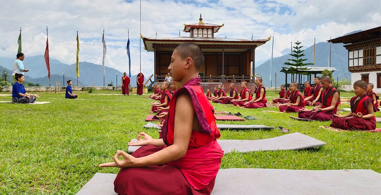 Meditation in Bhutan Monastery