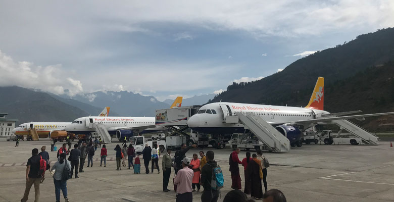 Fly to Bhutan Paro International Airport